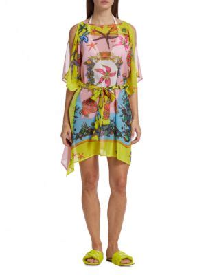 couverture versace|Versace Tresor de la Mer Printed Coverup .